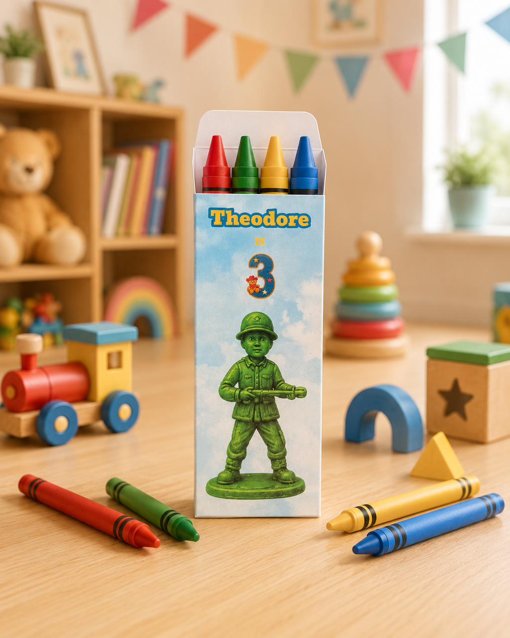 Personalised Playroom Crayon Party Pack