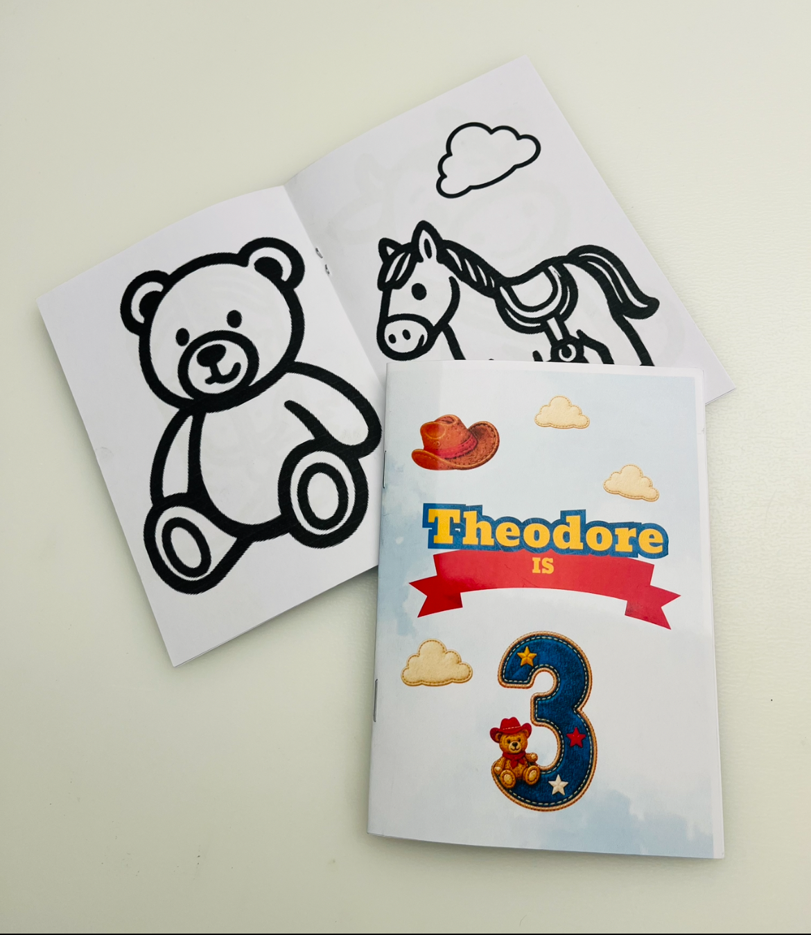 Personalised Playroom Colouring Book - Party Favours
