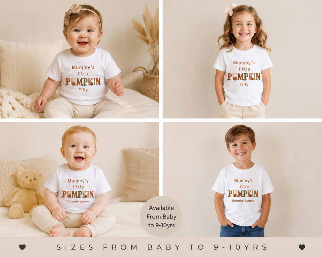 Personalised Mummy’s Little Pumpkin T-Shirt