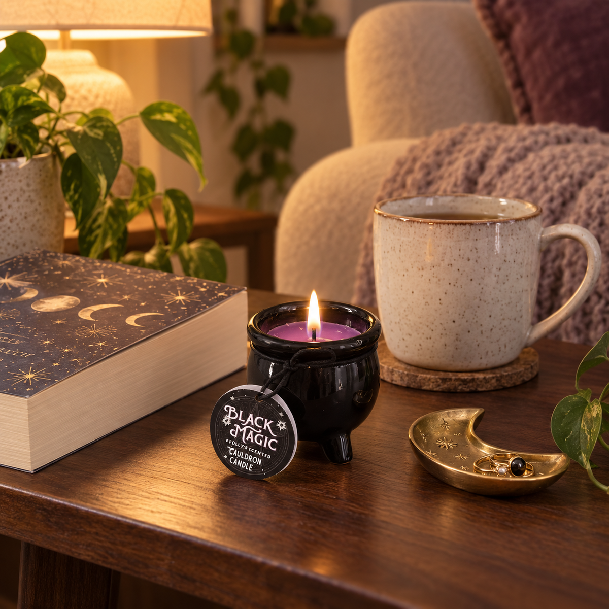 Black Magic Premium Scented Cauldron Candles