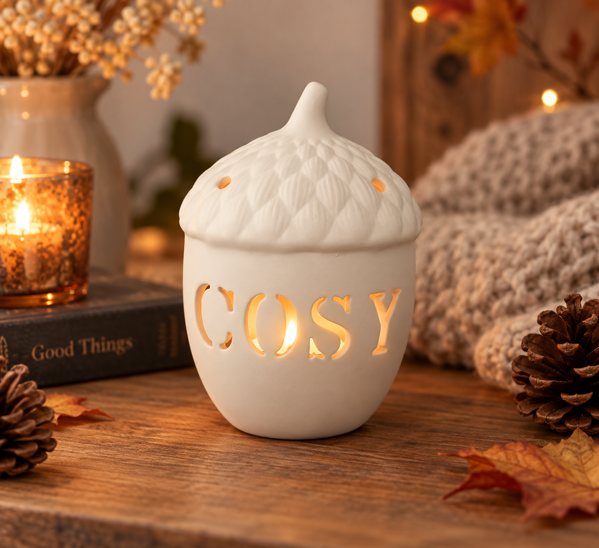 Acorn Cosy Tealight Holder