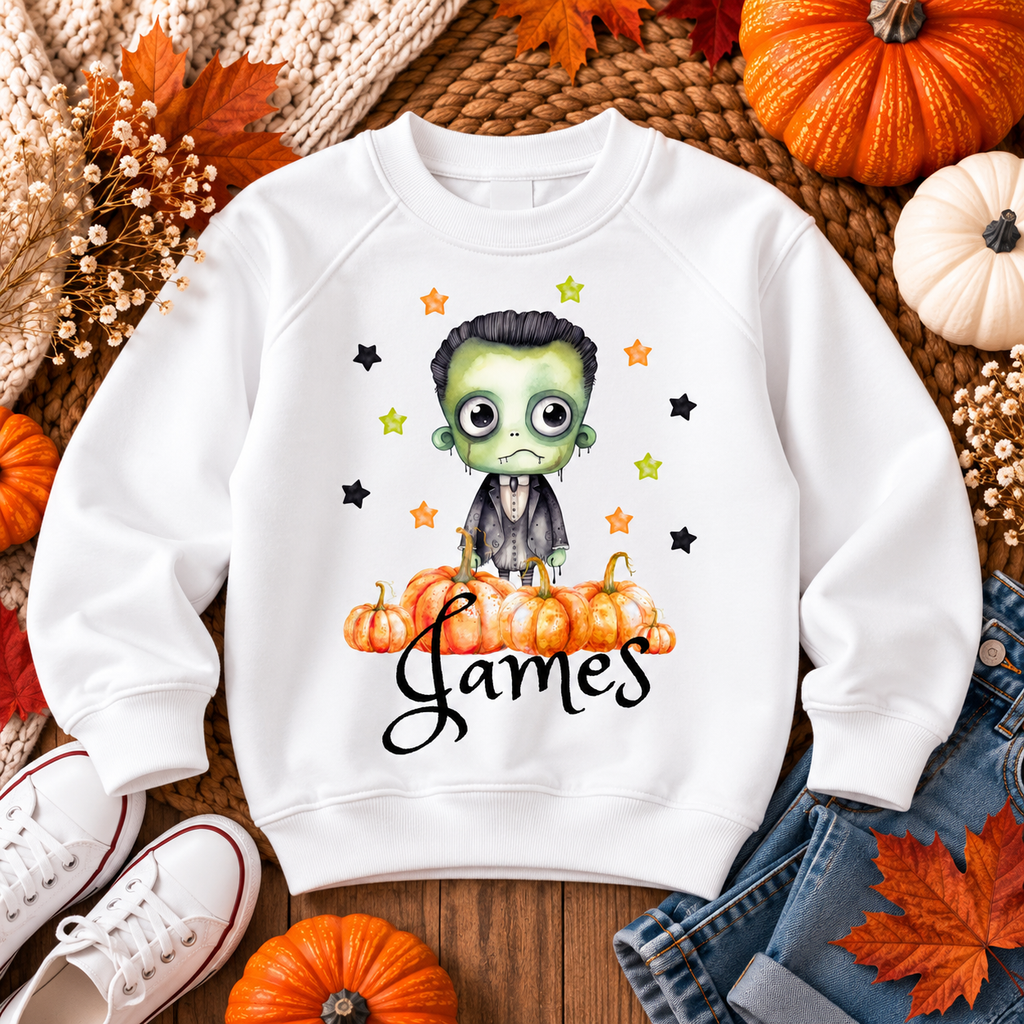 Pumpkin Patch Monsters Personalised Sweater