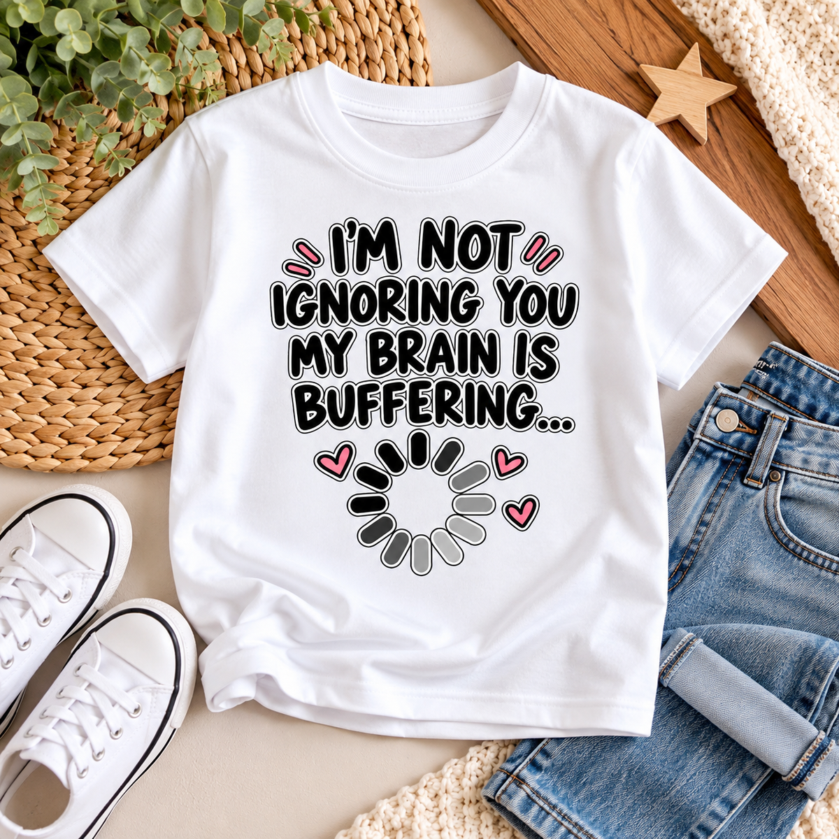 “I’m Not Ignoring You, My Brain Is Buffering…” T-Shirt