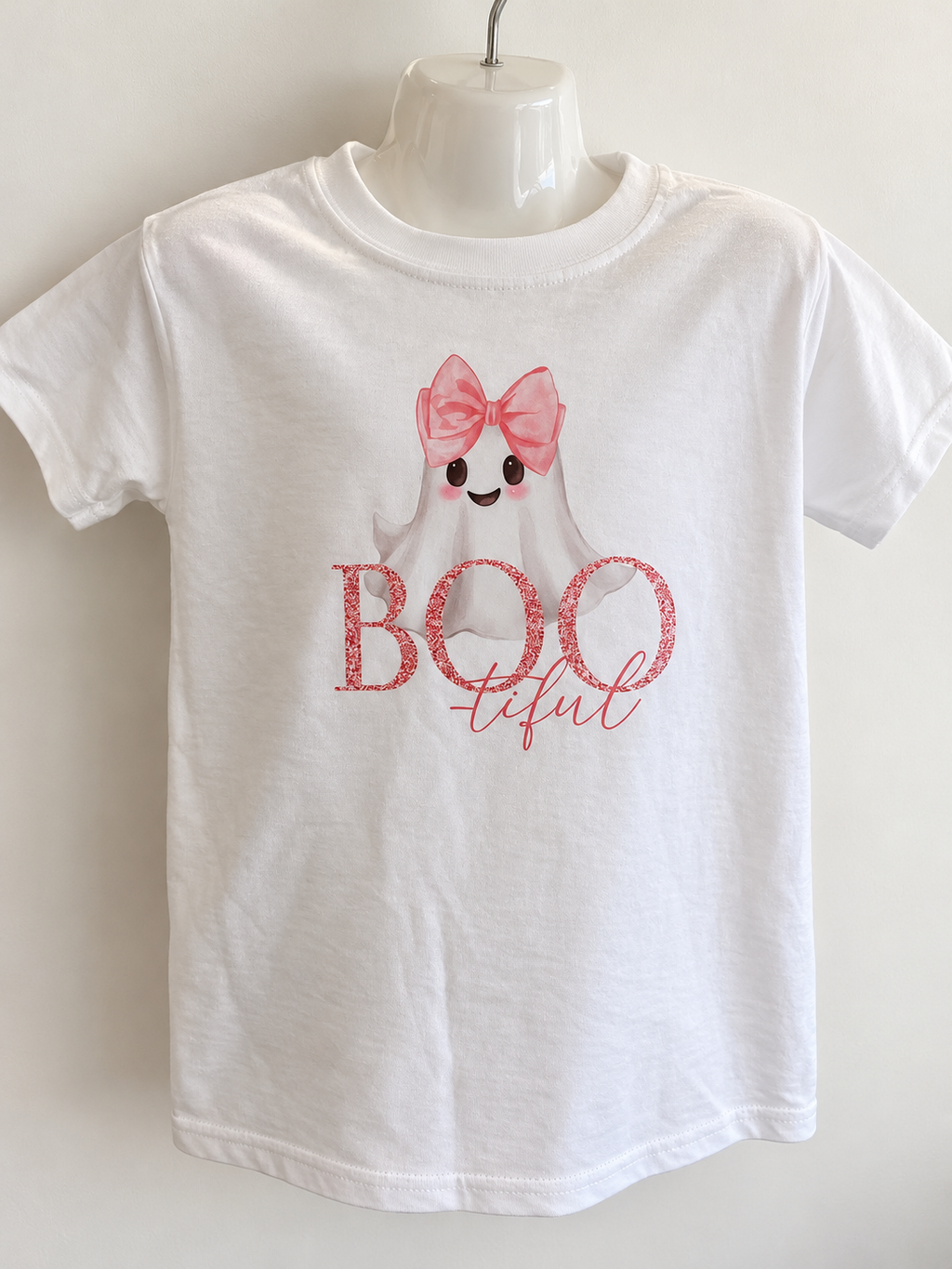 Boo-tiful Pink Ghost T-Shirt - 5-6Yrs
