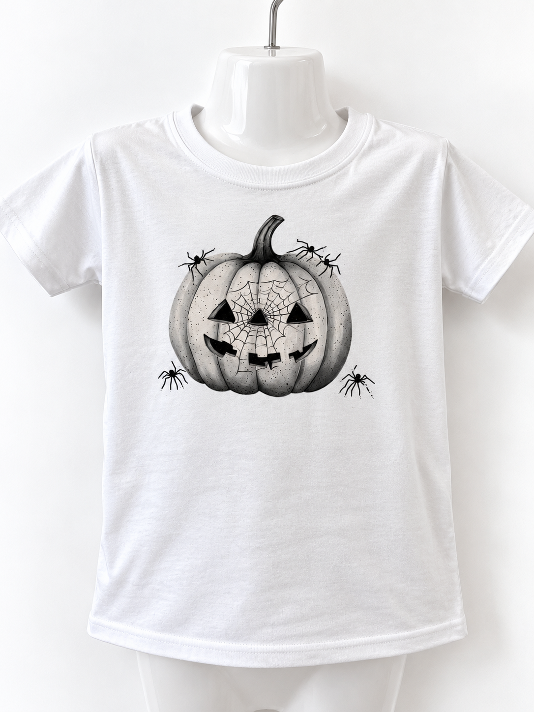 Spider Pumpkin Halloween T-Shirt - 1-2Yrs