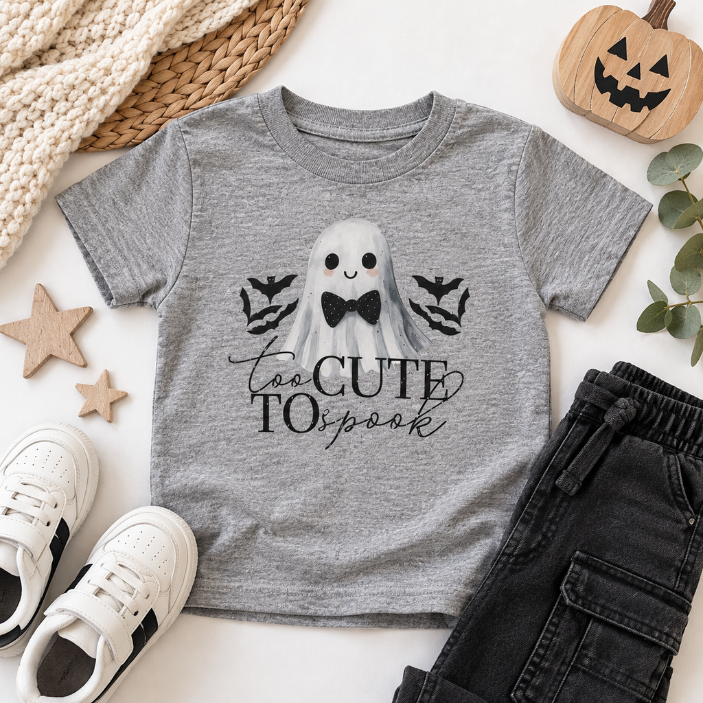Too Cute To Spook Halloween T-Shirt - 3-4Yrs