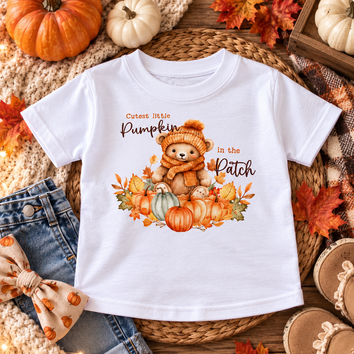 Cutest Little Pumpkin In The Patch T-Shirt - 1-2Yrs