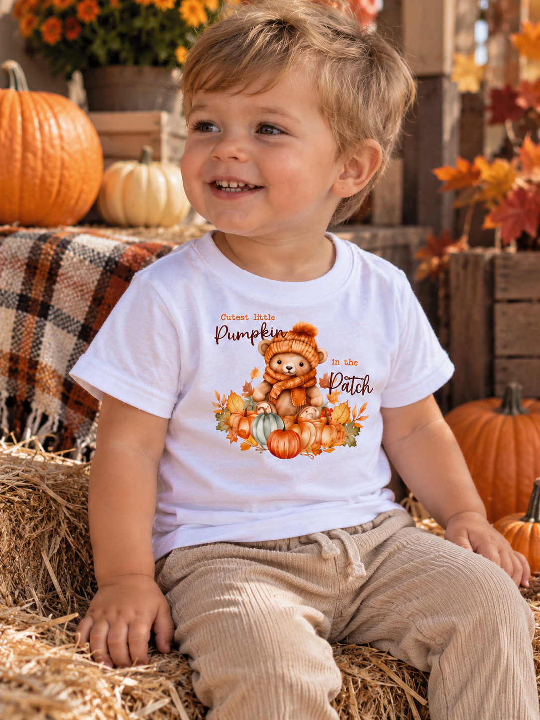 Cutest Little Pumpkin In The Patch T-Shirt - 1-2Yrs