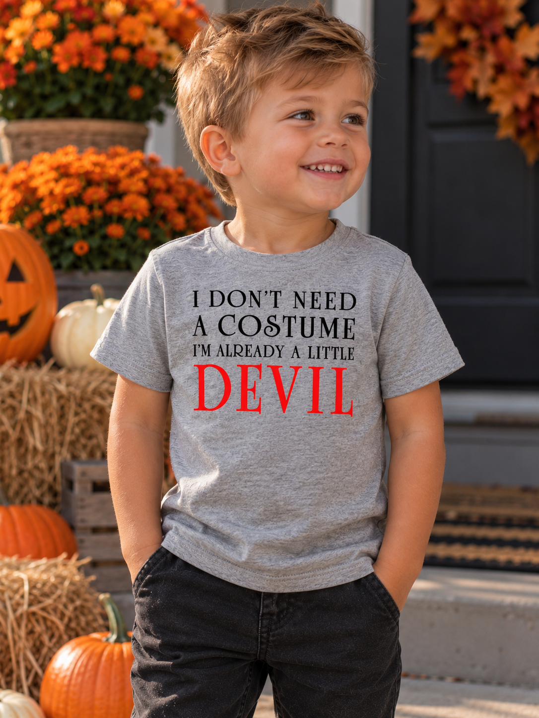I Don’t Need A Costume, I’m Already A Little Devil T-Shirt - 3-4Yrs