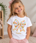 Personalised Polka Dot Bow T-Shirt