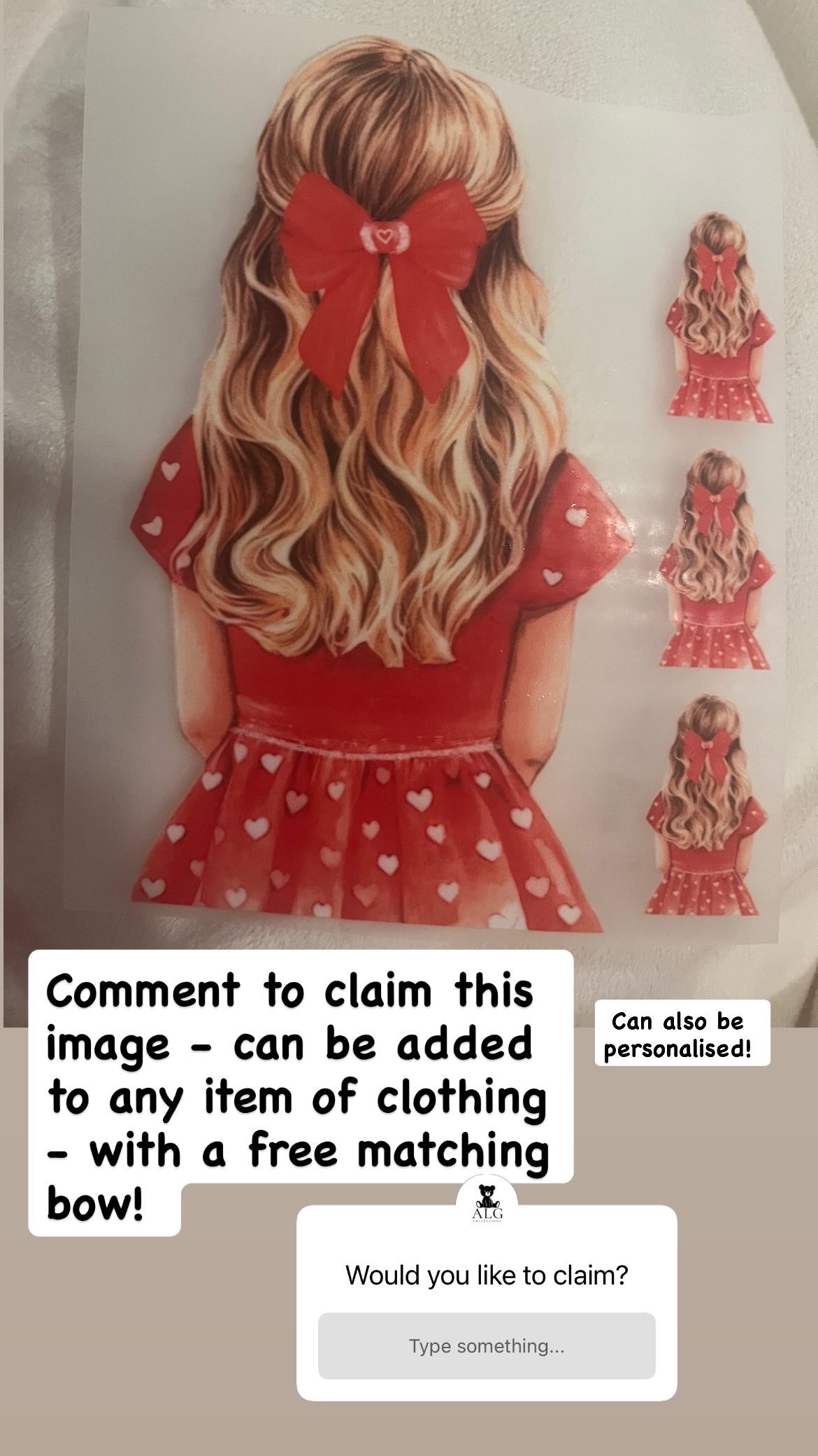 Insta picked valentines girl t-shirt