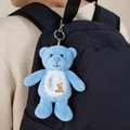 Blue initial bear - Tummi Bear keychain/bag charm