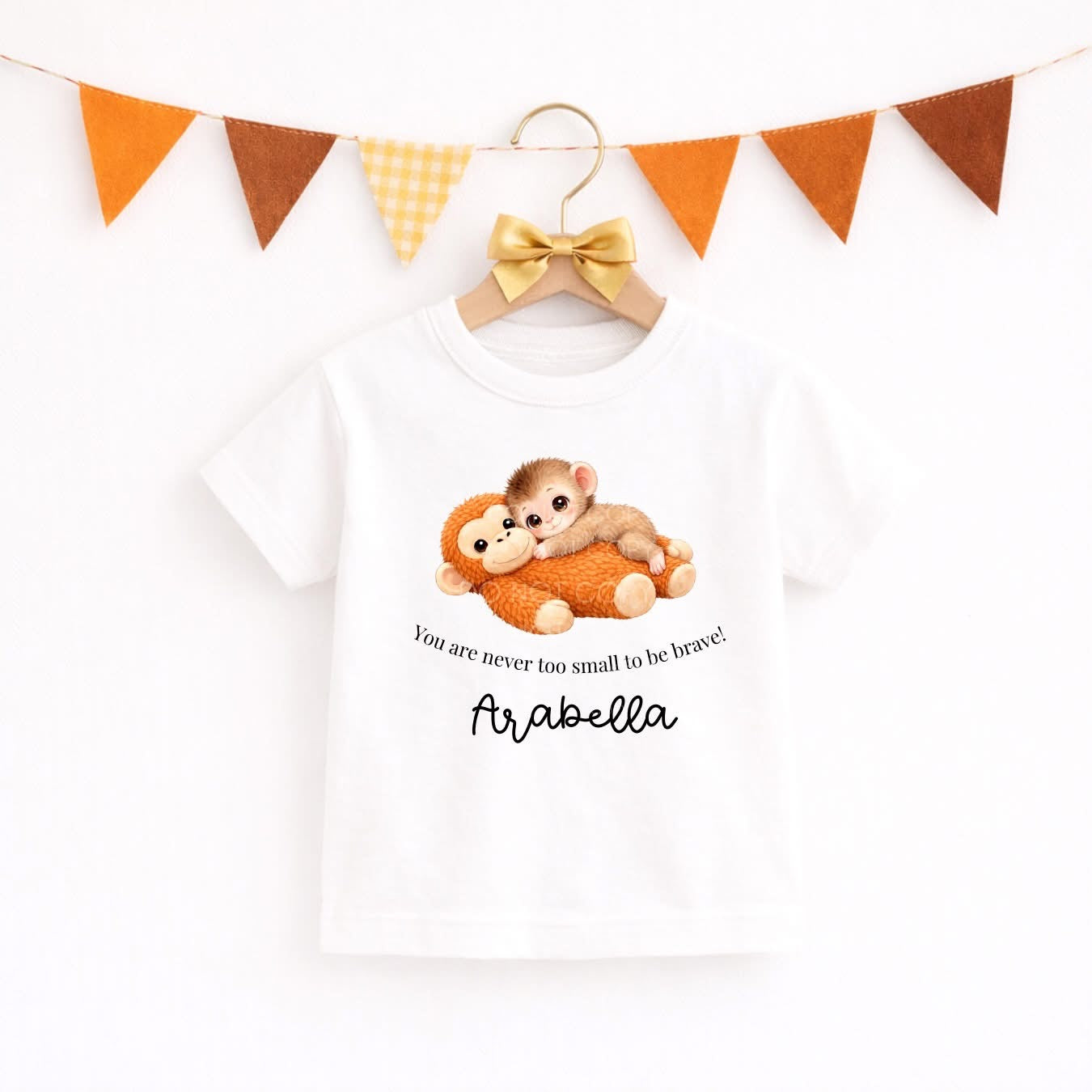 Orangutan personalised Teddy and t-shirt gift set