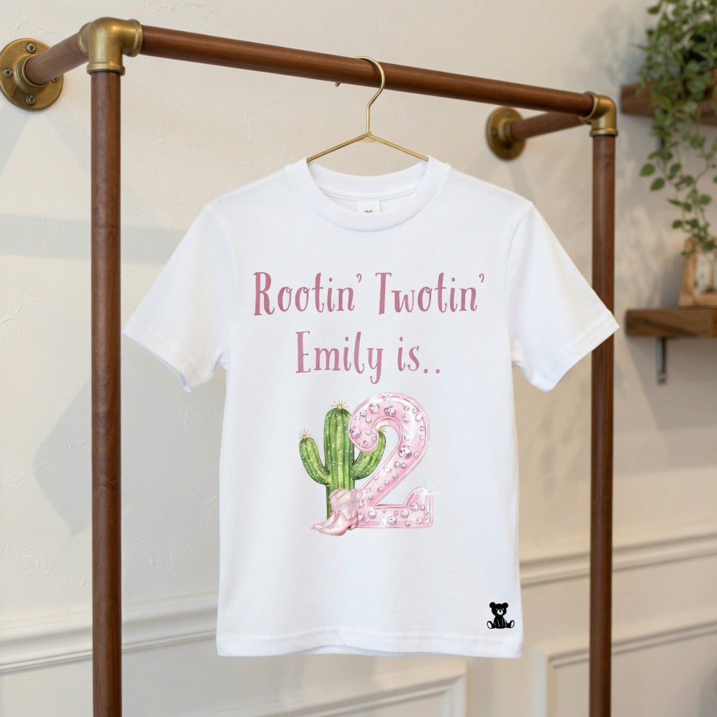 Rootin’ Twotin’ Personalised Birthday T-Shirt