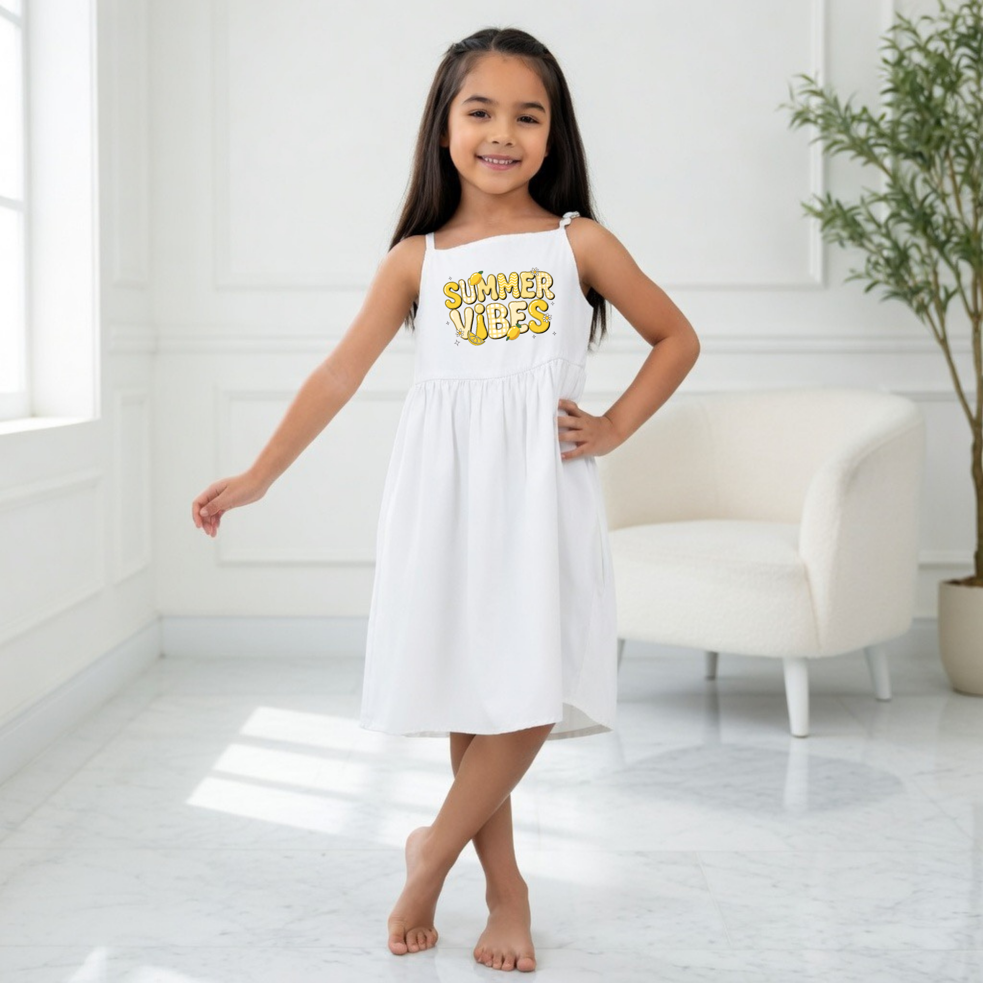 Summer vibes lemon dress