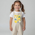 Oat Lemon Meadow Fleece Overalls