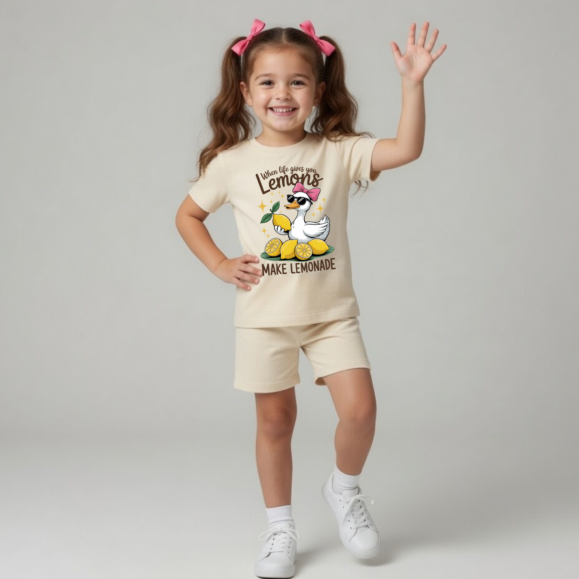 Oat Lemonade Duck Short Set