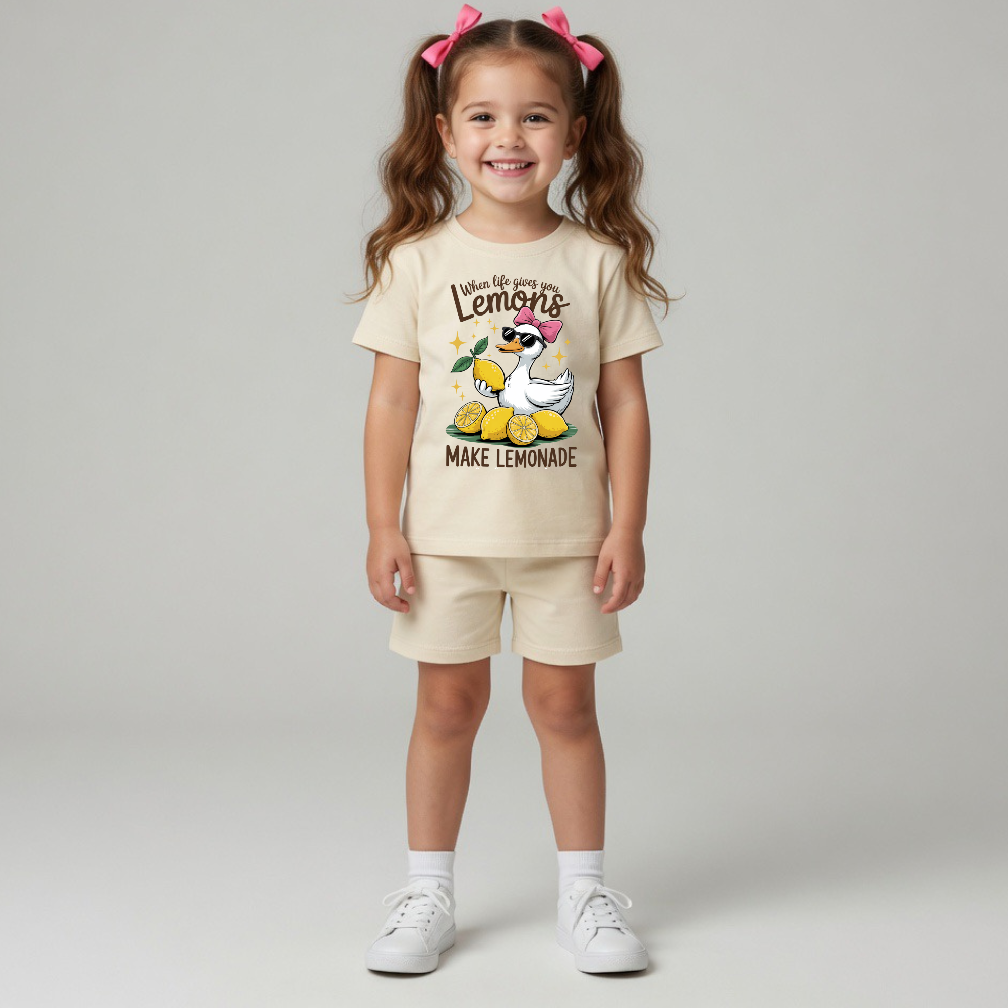 Oat Lemonade Duck Short Set